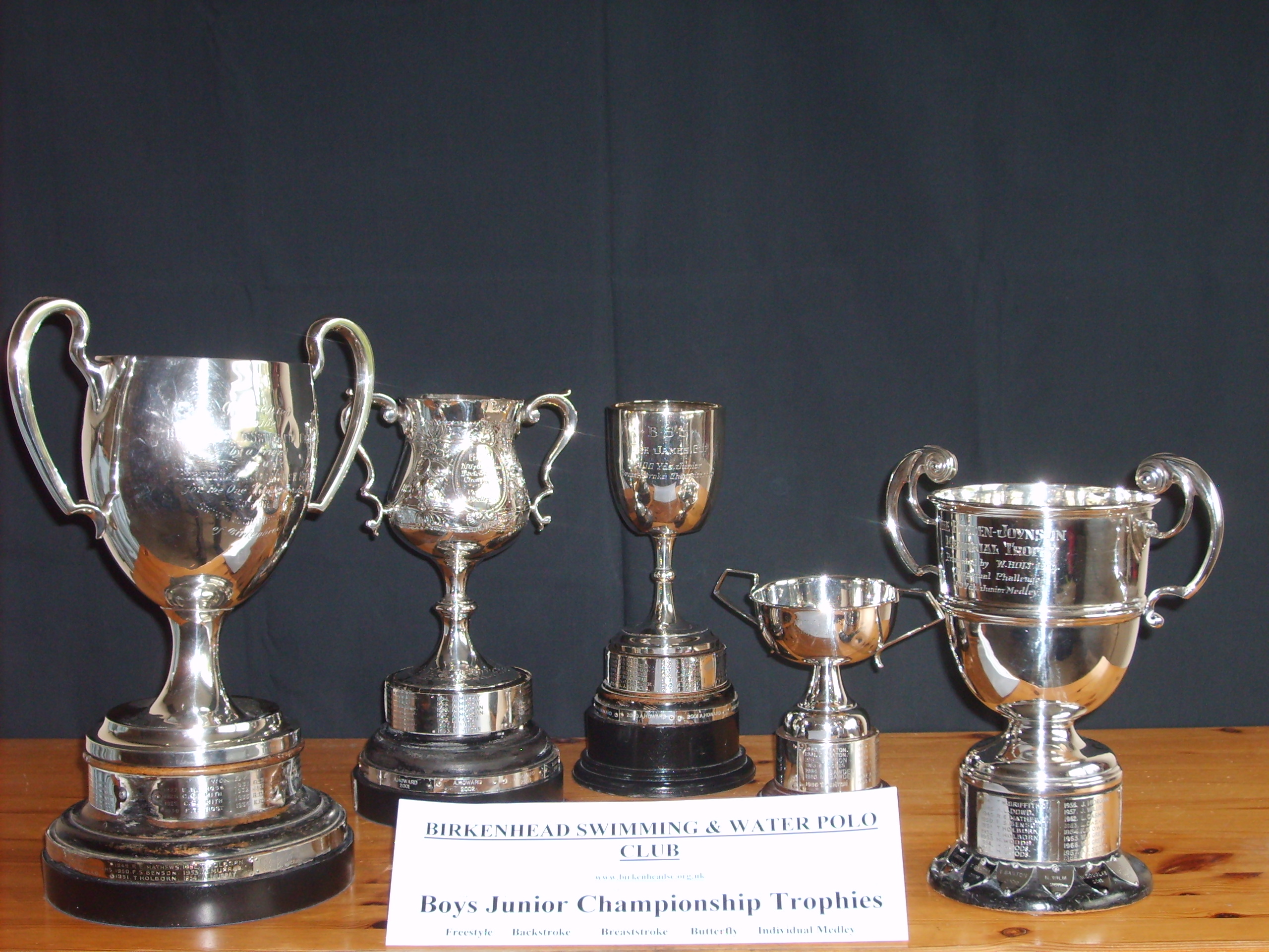 Boys Junior Championship Trophies
